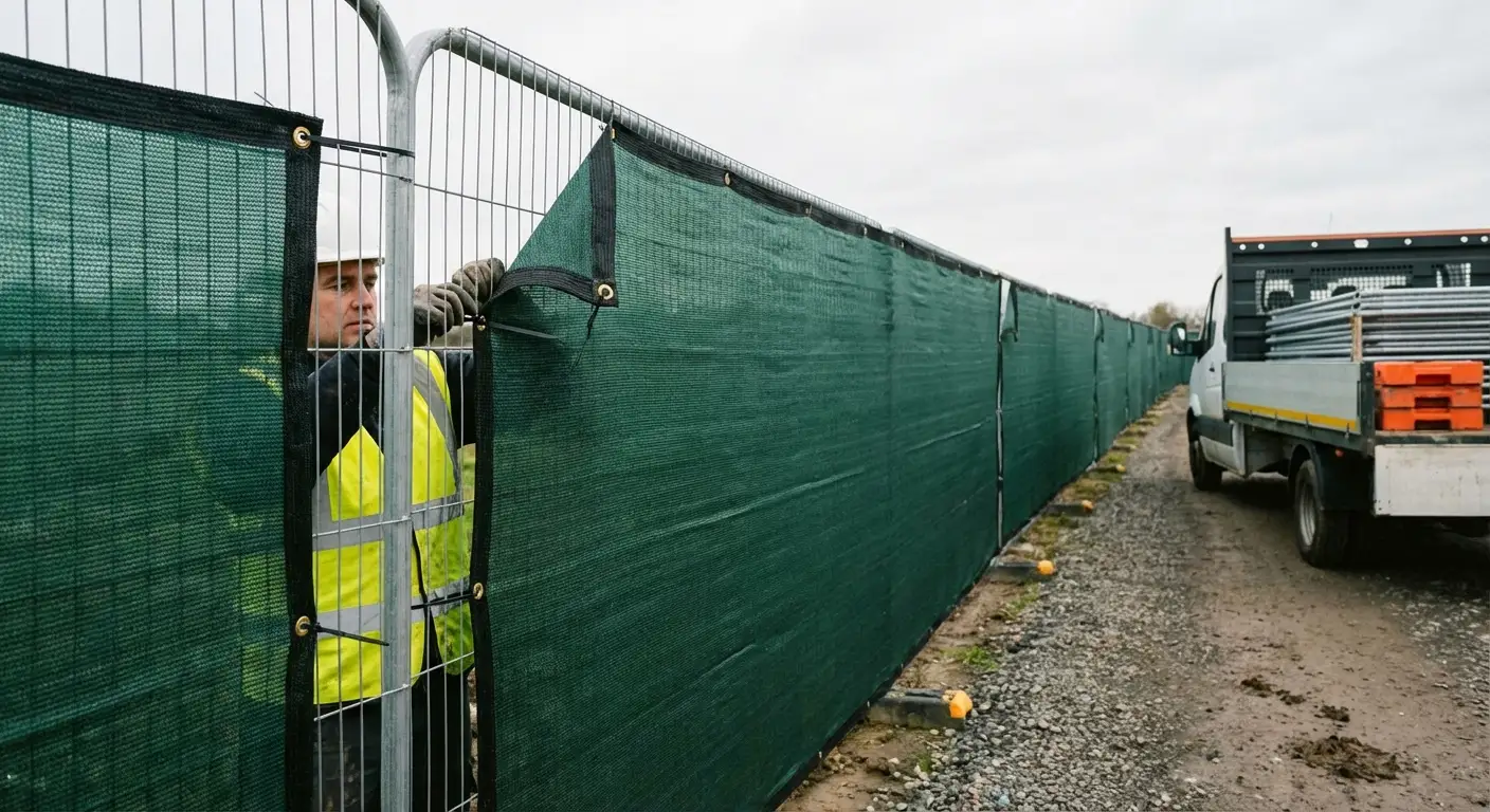 High security temporary fencing perimeter in Brookline, MA