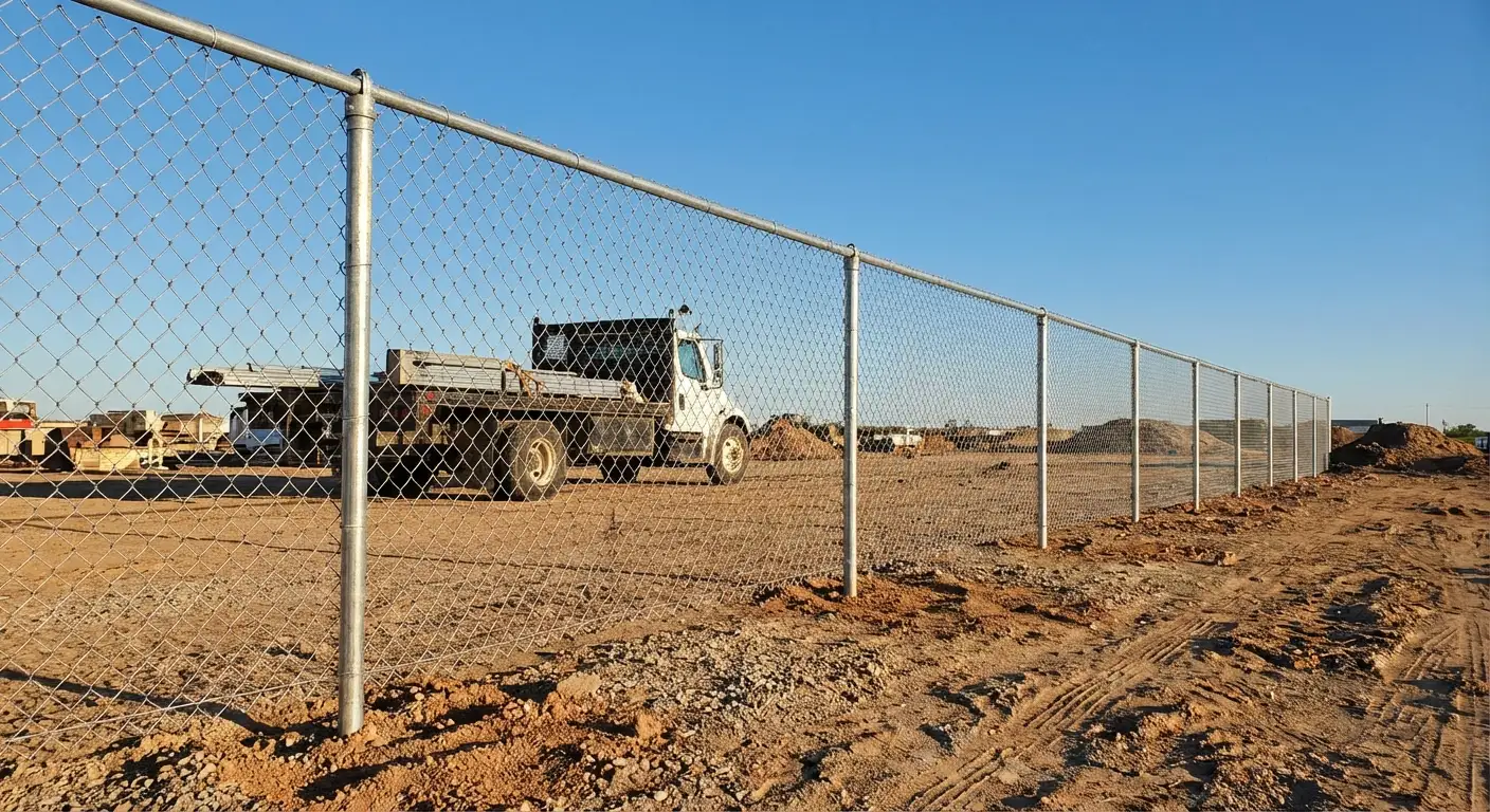 Wind-rated temporary fencing site in Brookline, MA