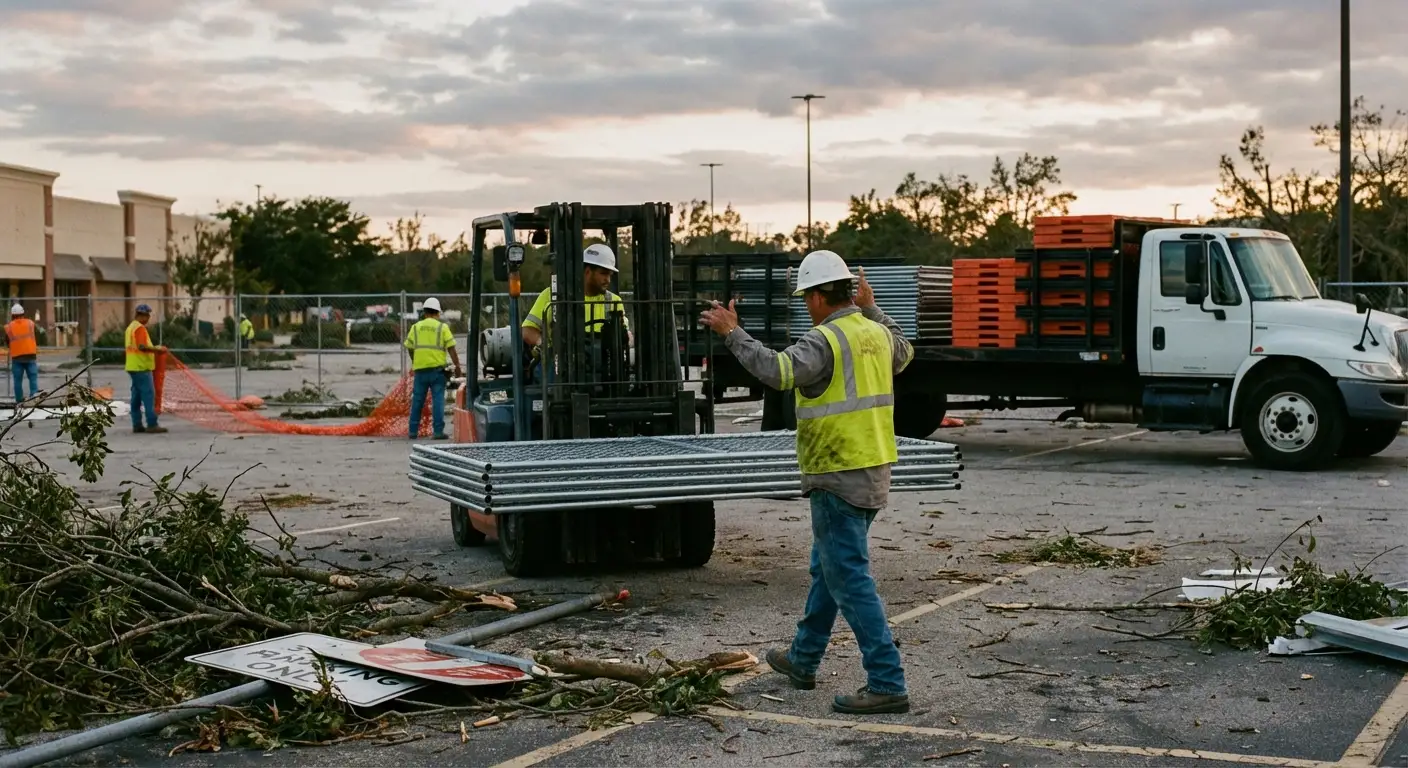 Emergency fencing deployment in Brookline, MA