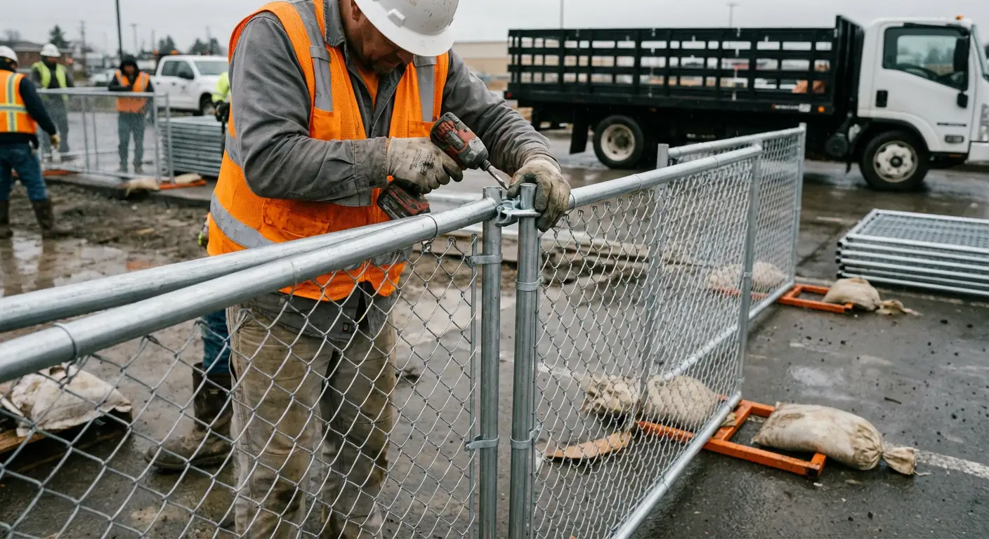 Physical security fencing for site investigation in Brookline, MA