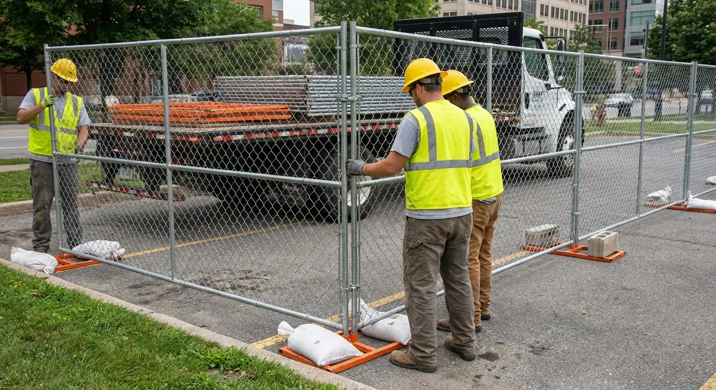 Temporary fencing solutions meeting Brookline requirements