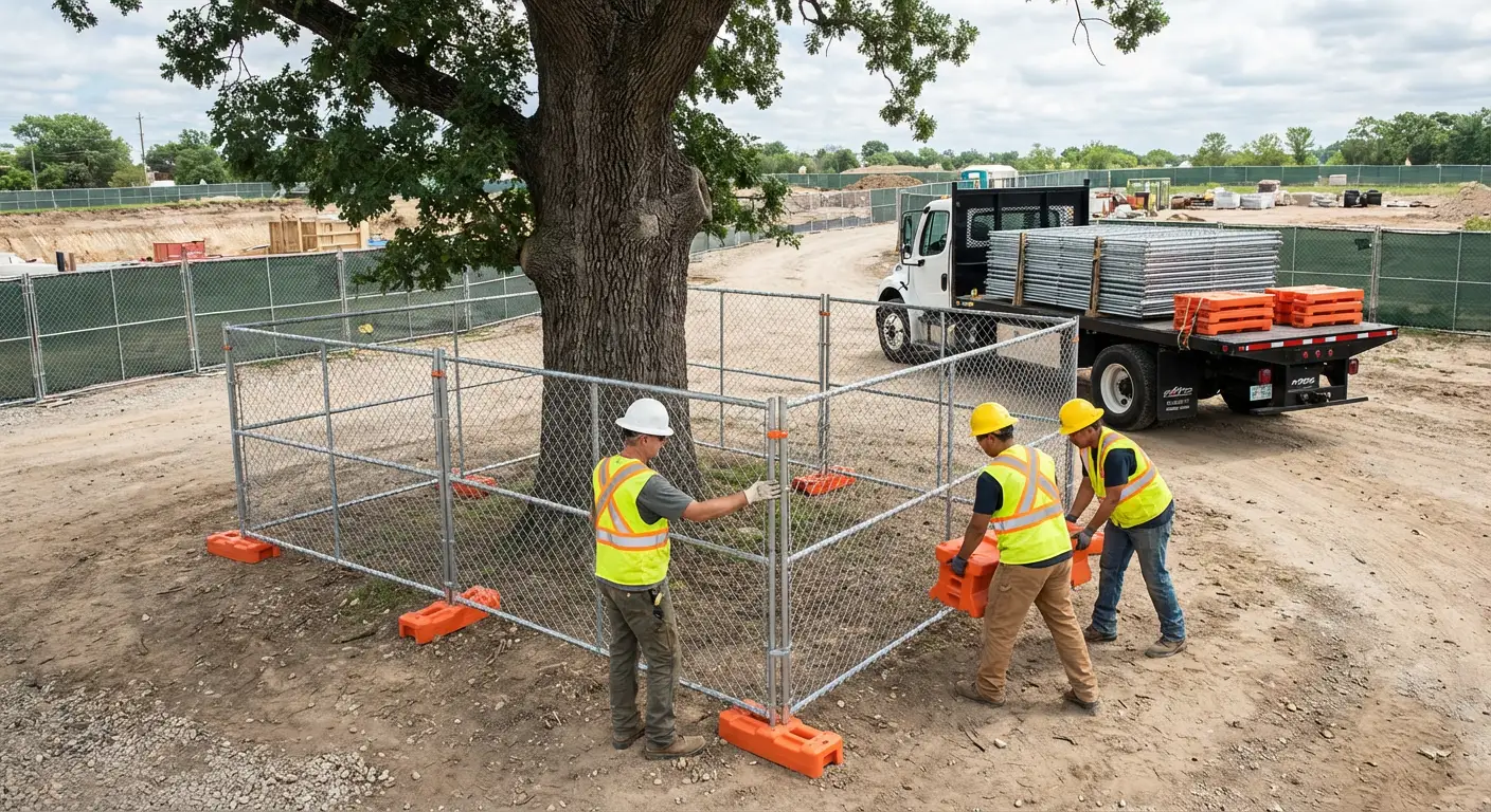 Temporary gate rental and secure perimeter fencing in Brookline, MA