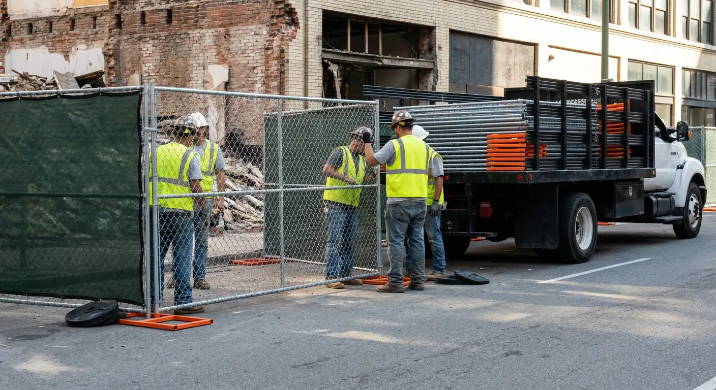 Brookline fencing logistics and security challenges