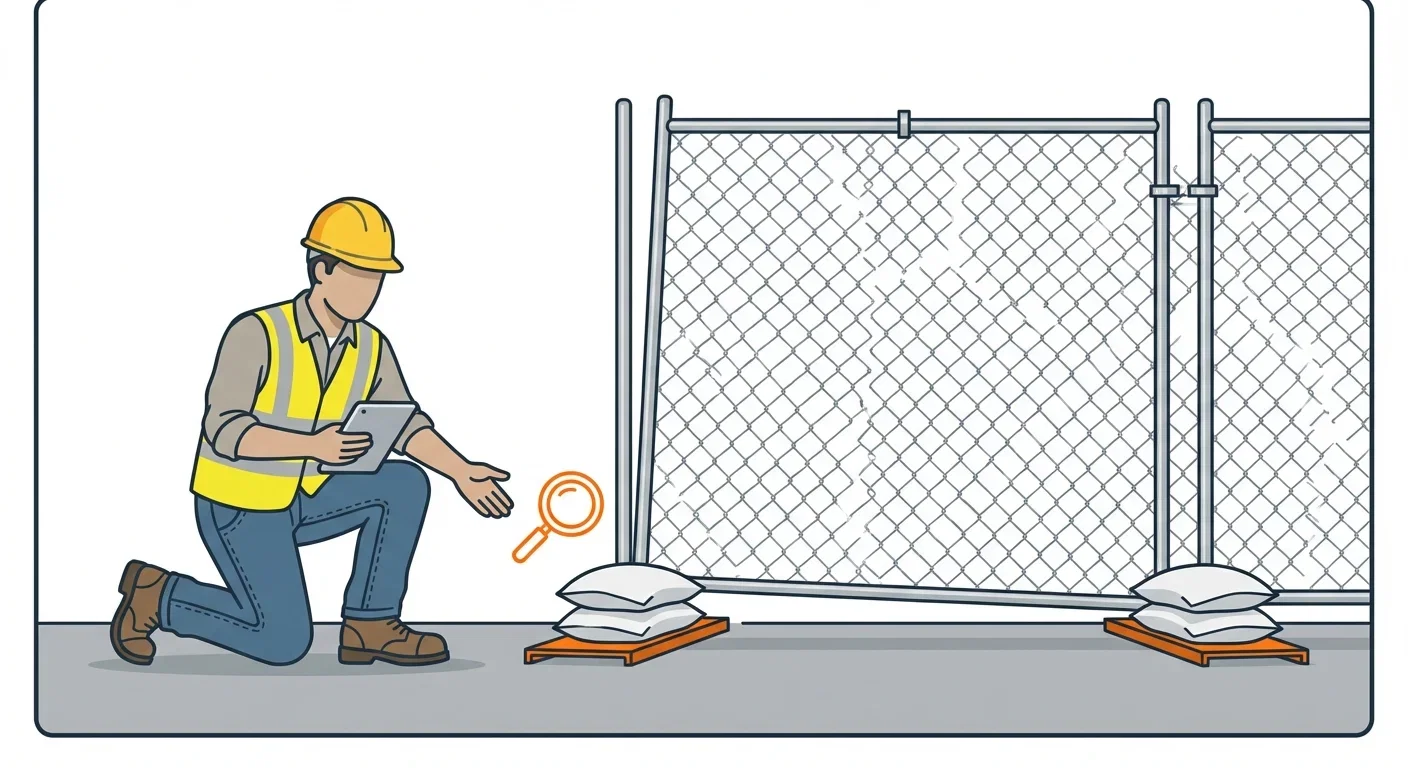 Diagram showing causes of temporary fence instability in Brookline, MA
