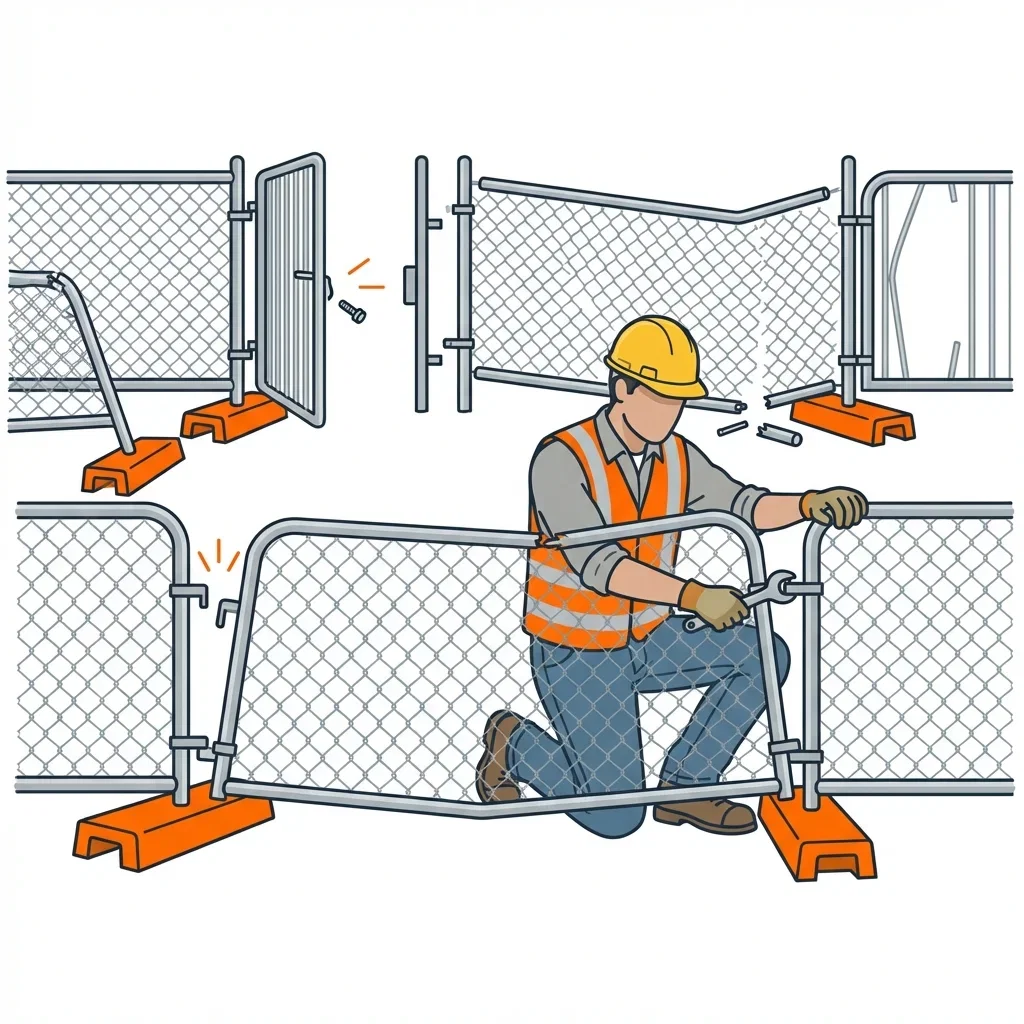 Diagram showing crowd control failure points and safety zones in Brookline, MA